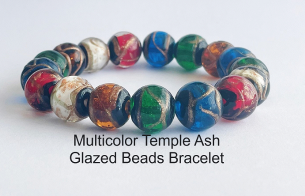 10 Steps of creating Multicolor Temple Ash Glazed Beads