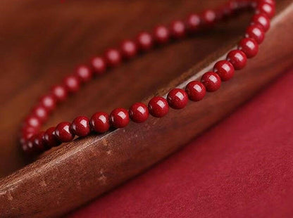 2025 Year of the Snake: Cinnabar Lucky Bracelet.