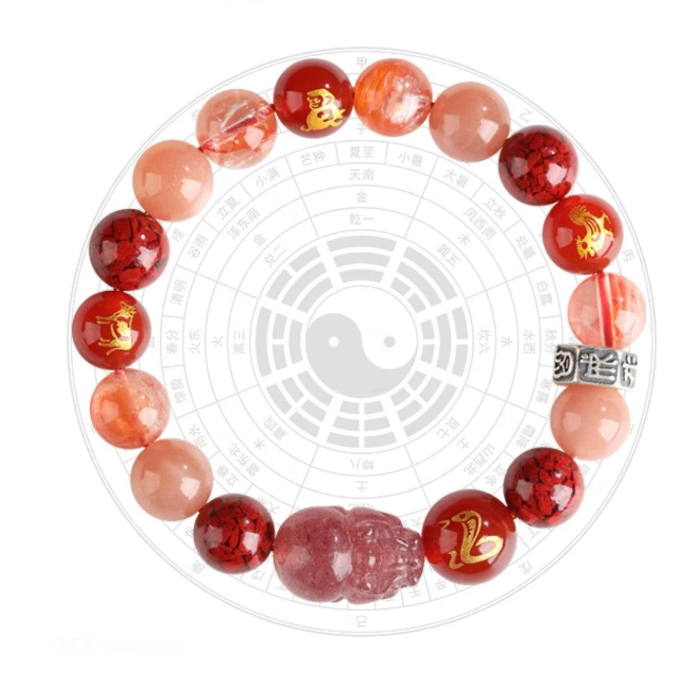 2025 Year of the Snake Zodiac Bracelet – Triple Harmony, Enhanced Fortune and Prosperity.