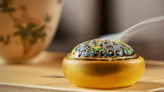 Zen Styling - Colored Glass Incense Burner